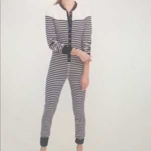 JCrew Womens Sailor Stripe Onesie PJs